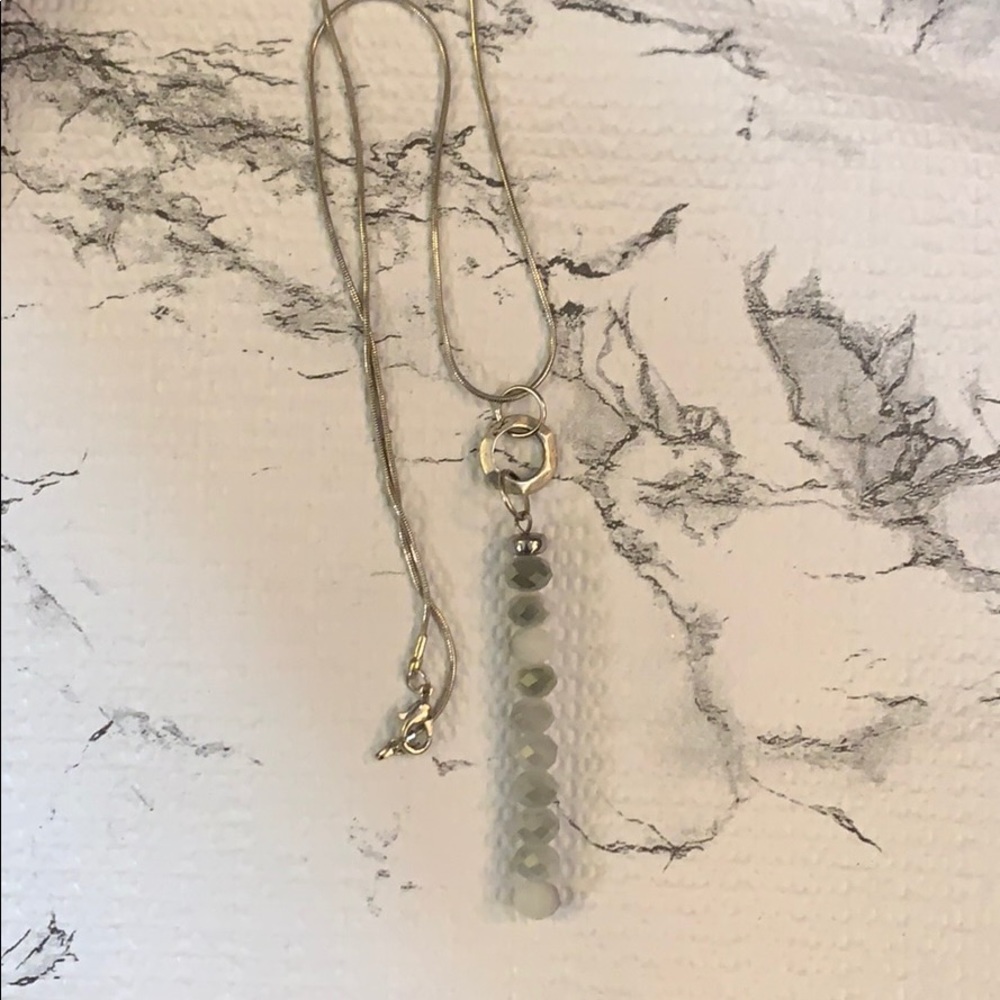 Silver | grey | sparkle | necklace ✨
